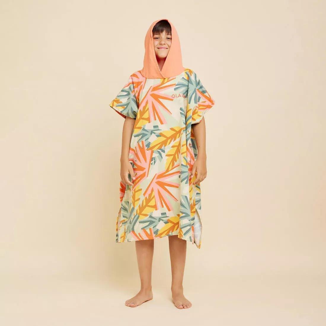 Kids Unisex surfing poncho 135 to 160 cm - 550 Mood, Beige, No Color, large image number 5