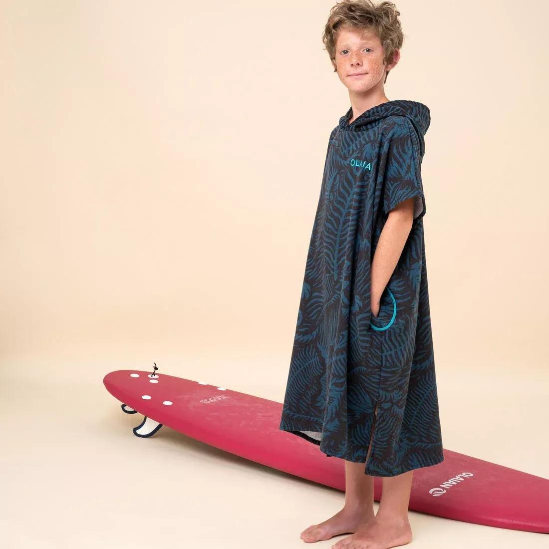 Kids Unisex surfing poncho 135 to 160 cm - 550 Mood, Beige, No Color, large image number 9