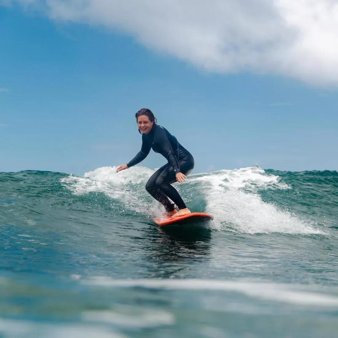 Women Surfing Full-Body Wetsuit 2/2mm Yulex Natural Rubber - 100, Blue, No Color, large image number 1