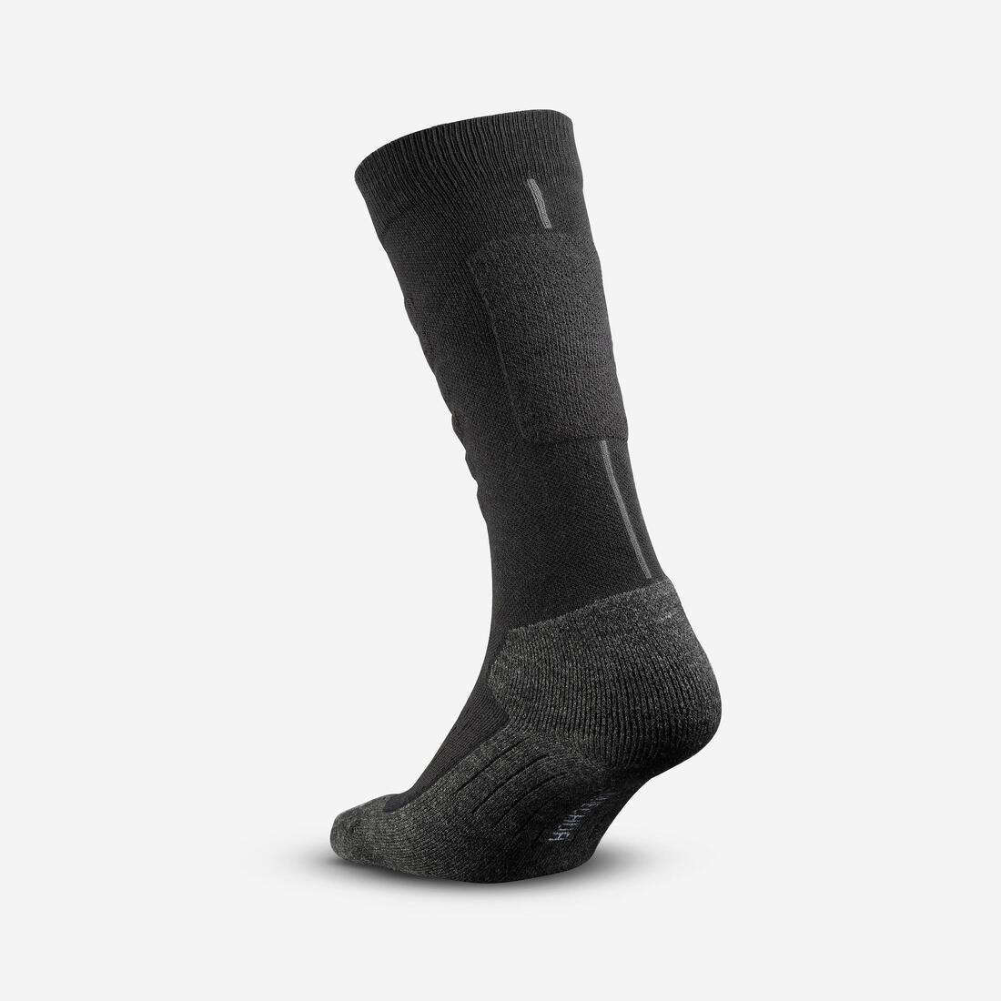 Adults Warm And Comfortable Ski Socks - 500, Black, No Color, large image number 9