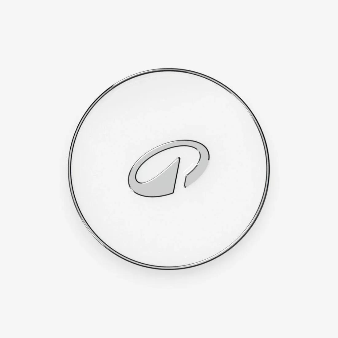 Metal golf ball marker X2, Grey, No Color, large image number 0