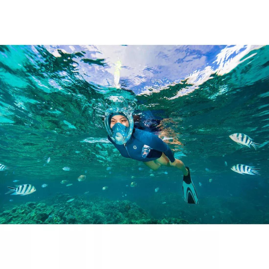 LUNAR GREY Surface snorkelling mask Easybreath + with acoustic valve > age 10, No Color, large image number 8