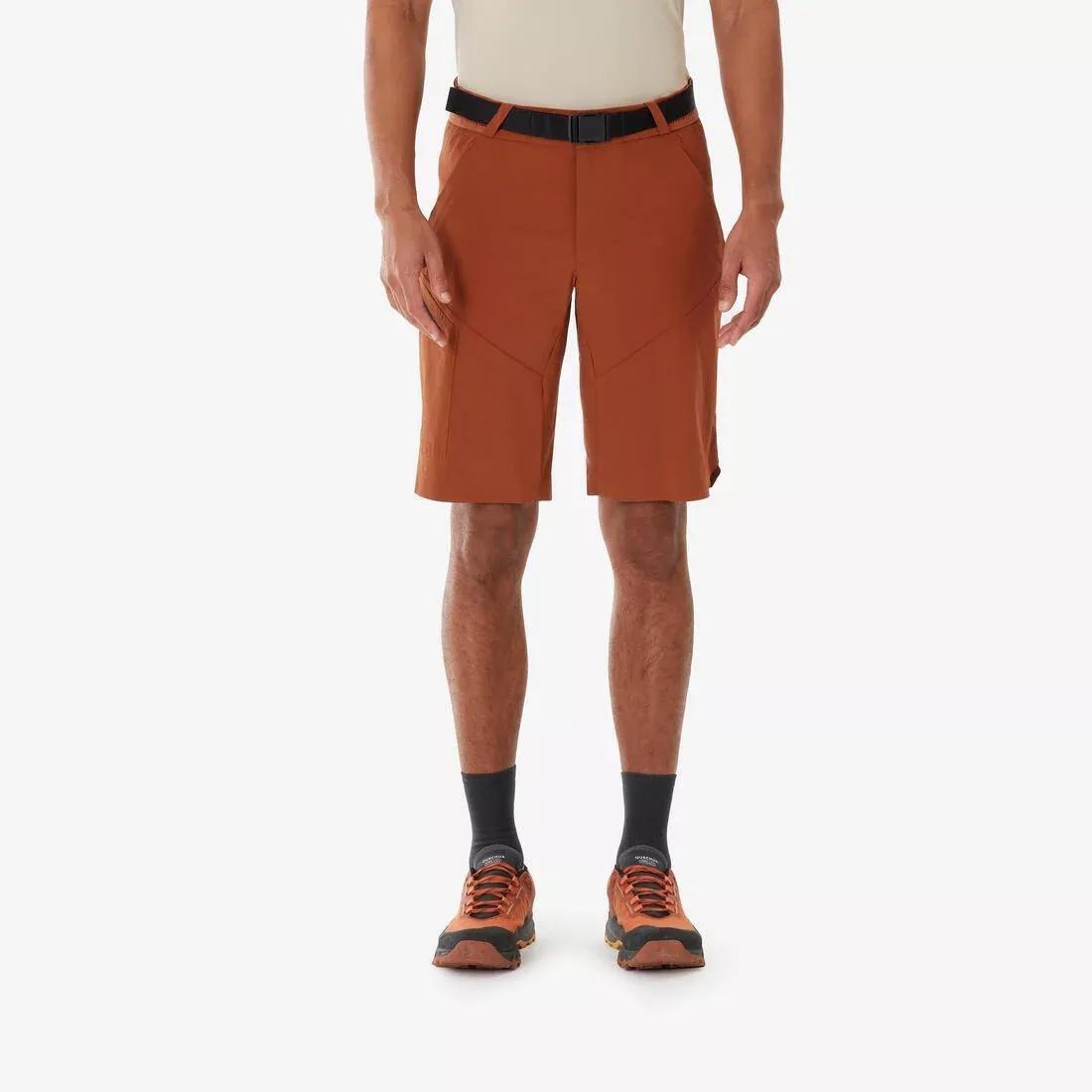 Men Long Hiking Shorts - MH500, Black, No Color, large image number 2