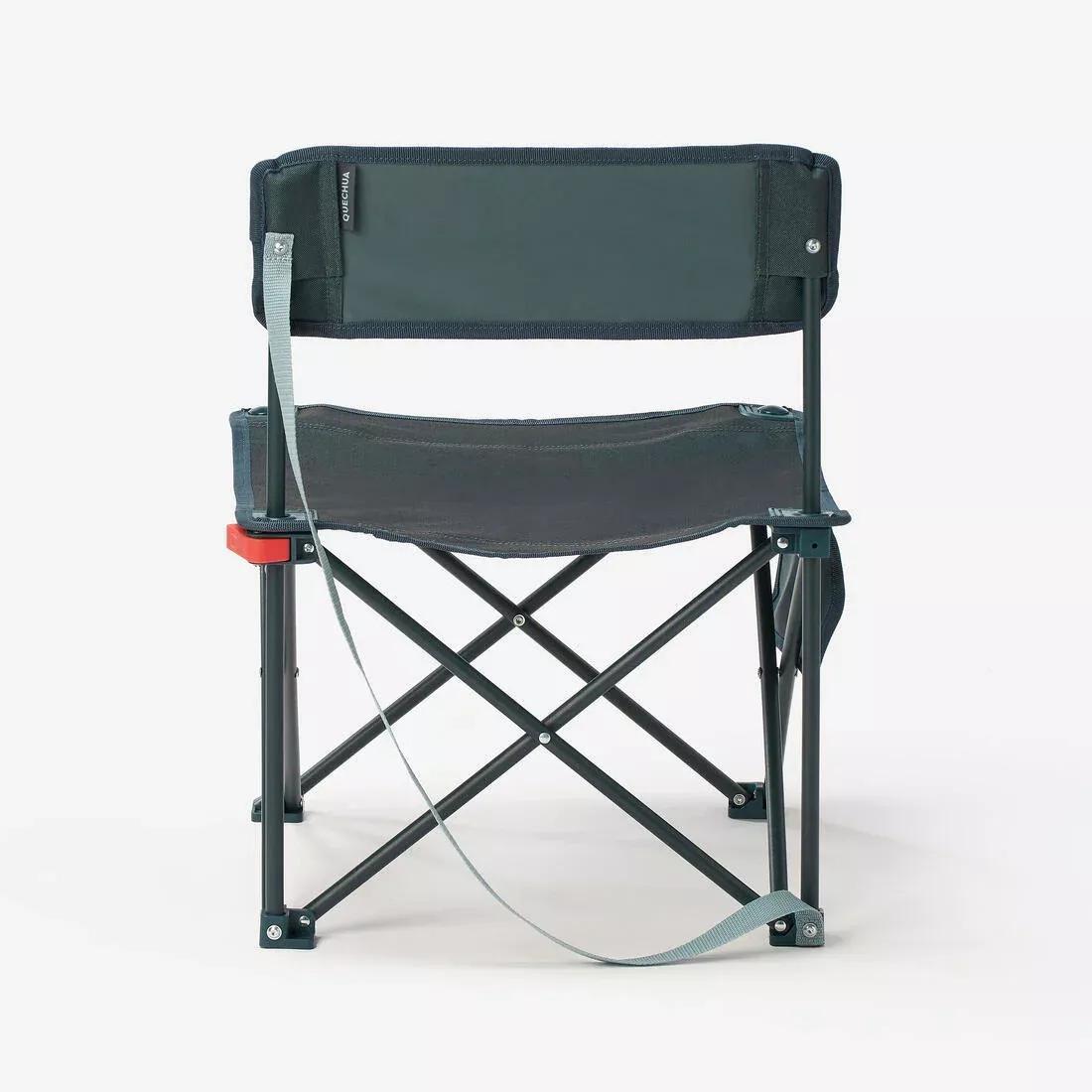 Camping Compact Low Chair - 100, Blue, No Color, large image number 4