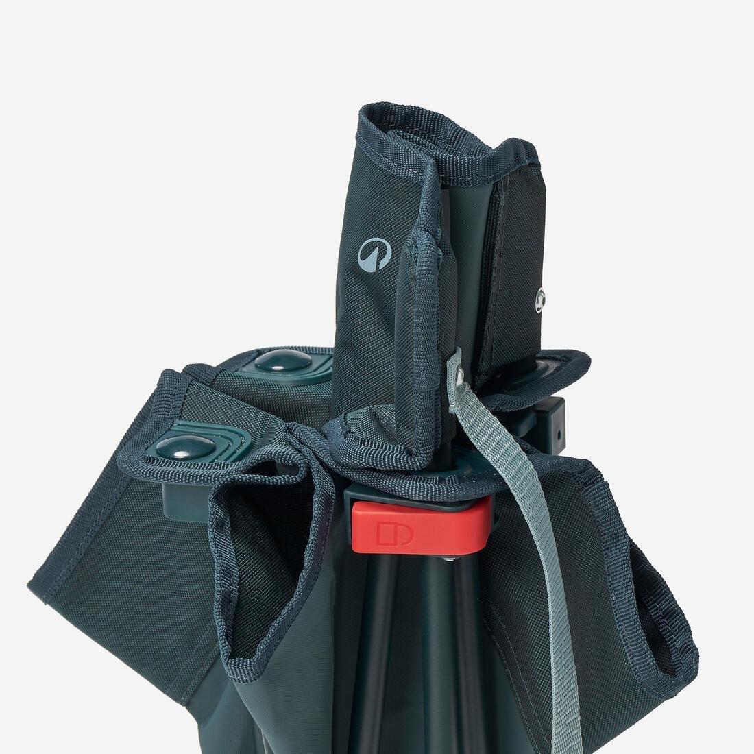 Camping Compact Low Chair - 100, Blue, No Color, large image number 8