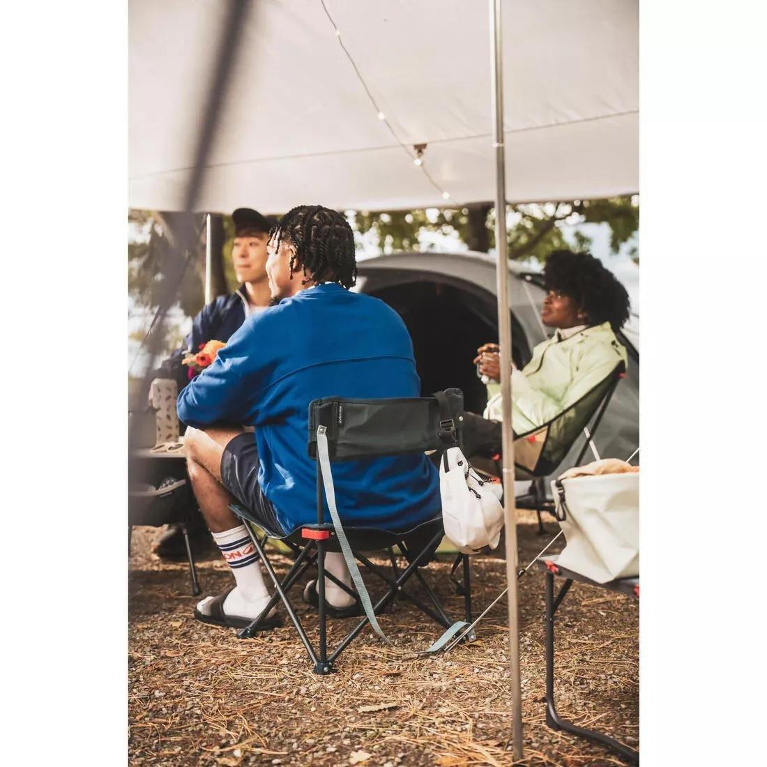 Camping Compact Low Chair - 100, Blue, No Color, large image number 11
