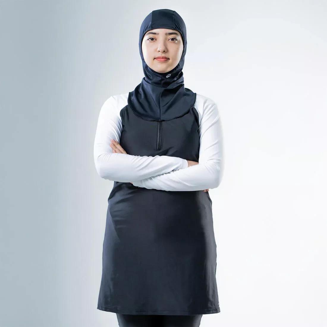 Swimming Hijab Hijab - 100, Navy, No Color, large image number 4