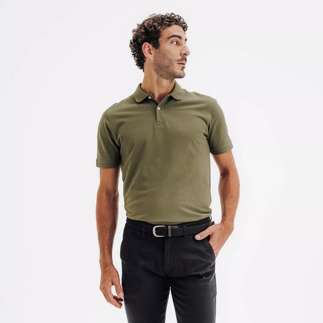 Men golf cotton and polyester short-sleeved polo shirt - MW500, Purple, No Color, large image number 4
