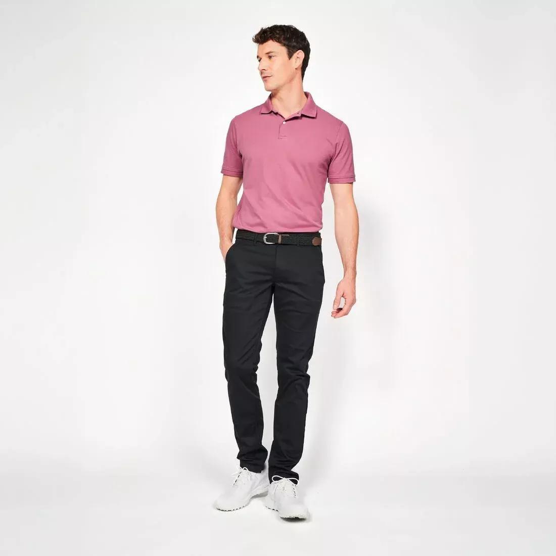 Men golf cotton and polyester short-sleeved polo shirt - MW500, Purple, No Color, large image number 8