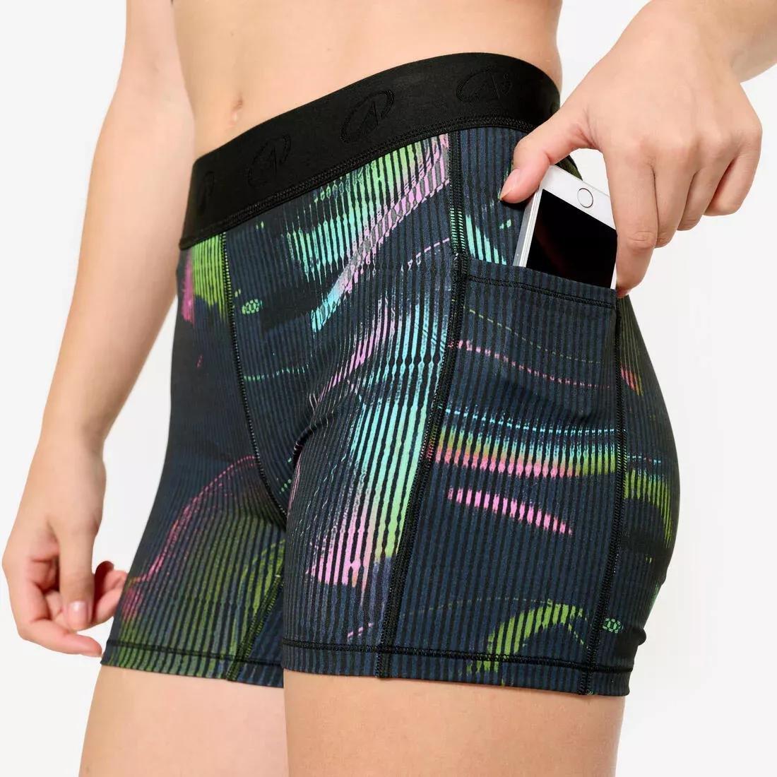 Fitness Training Shorts With Elasticated Waistband, Multicolour, No Color, large image number 3