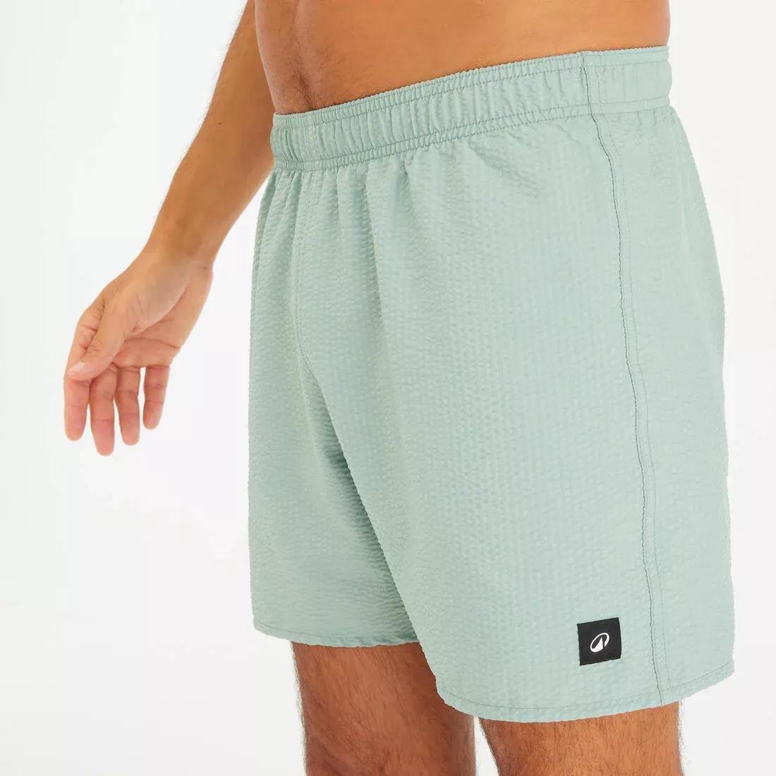 Men Swimming Shorts - 100 Textured, Blue, No Color, large image number 3