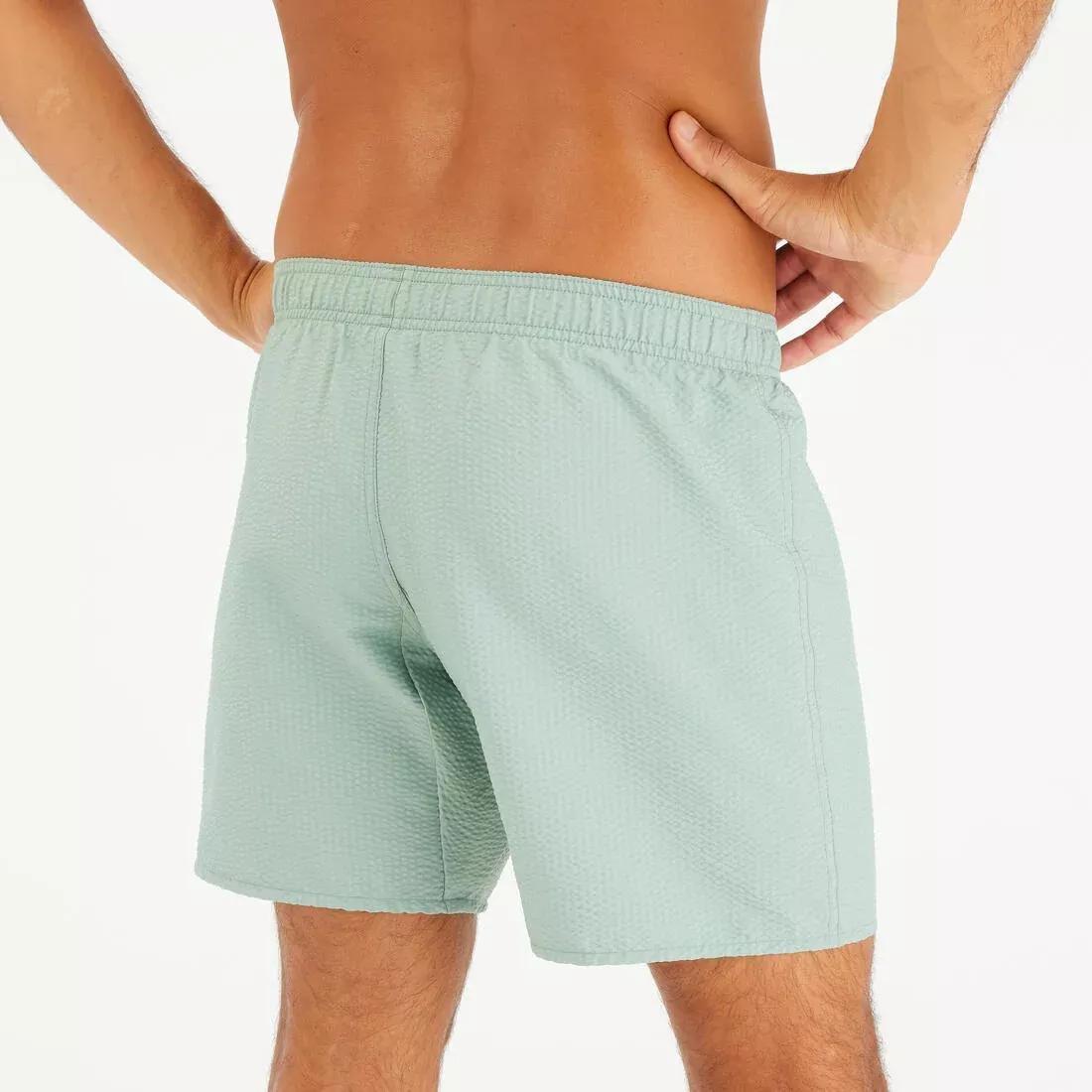 Men Swimming Shorts - 100 Textured, Blue, No Color, large image number 4