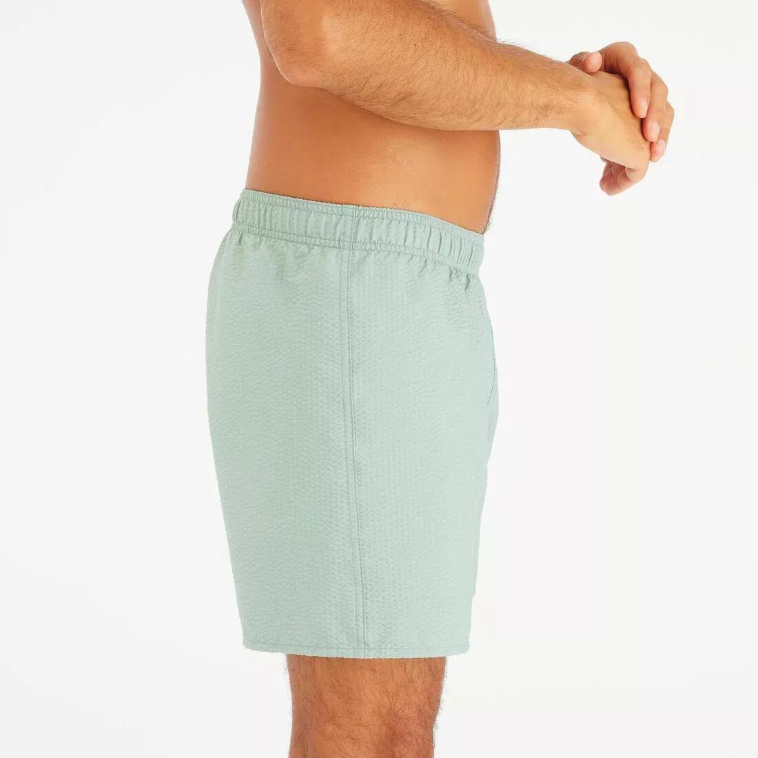 Men Swimming Shorts - 100 Textured, Blue, No Color, large image number 6
