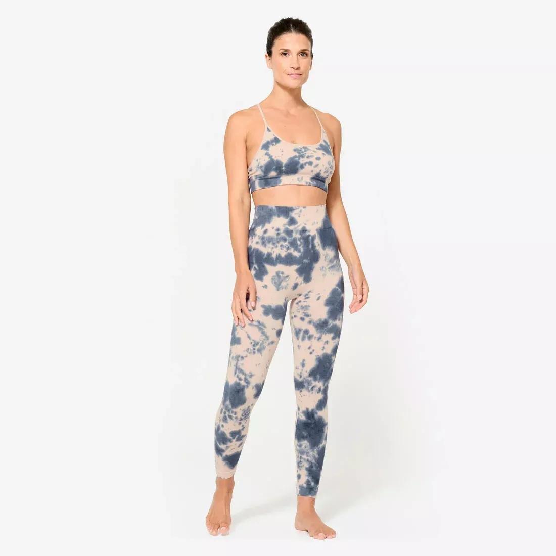Women High-Waisted Fitness Leggings, Multicolour, 5401_000, large image number 2