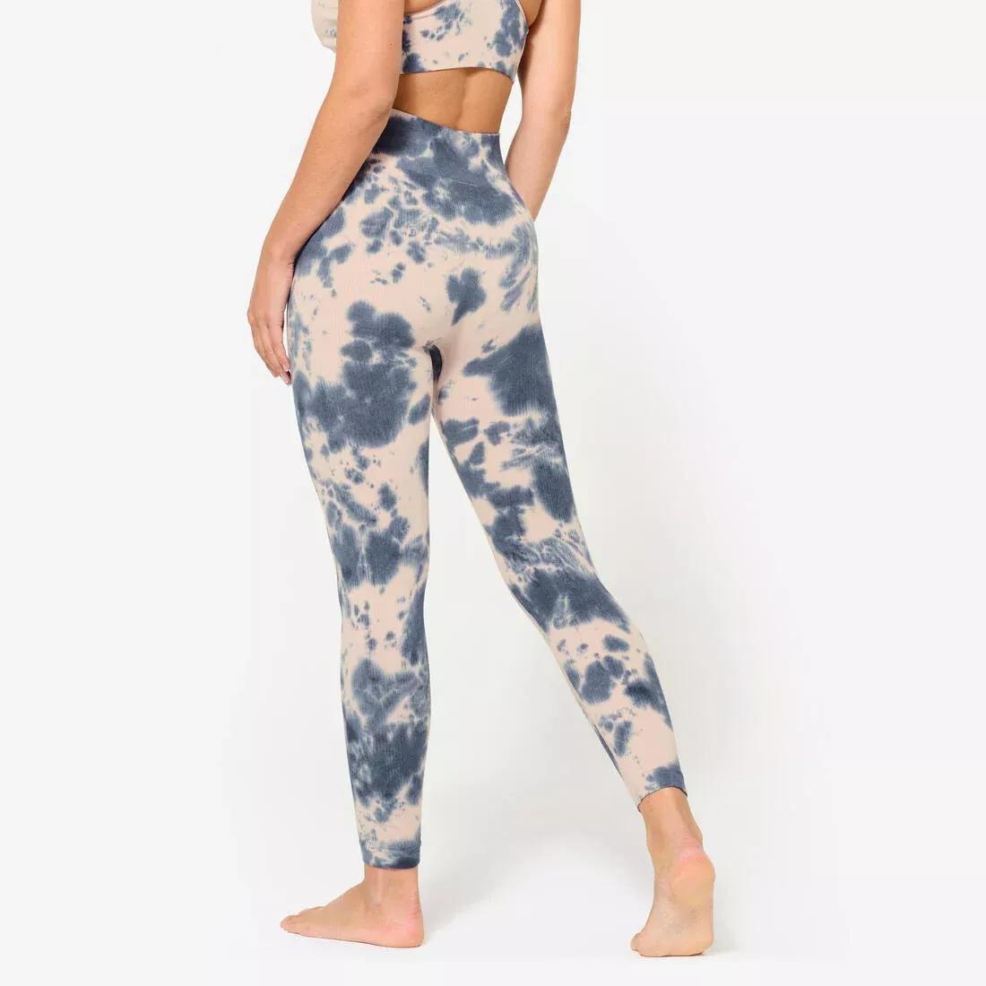 Women High-Waisted Fitness Leggings, Multicolour, 5401_000, large image number 4