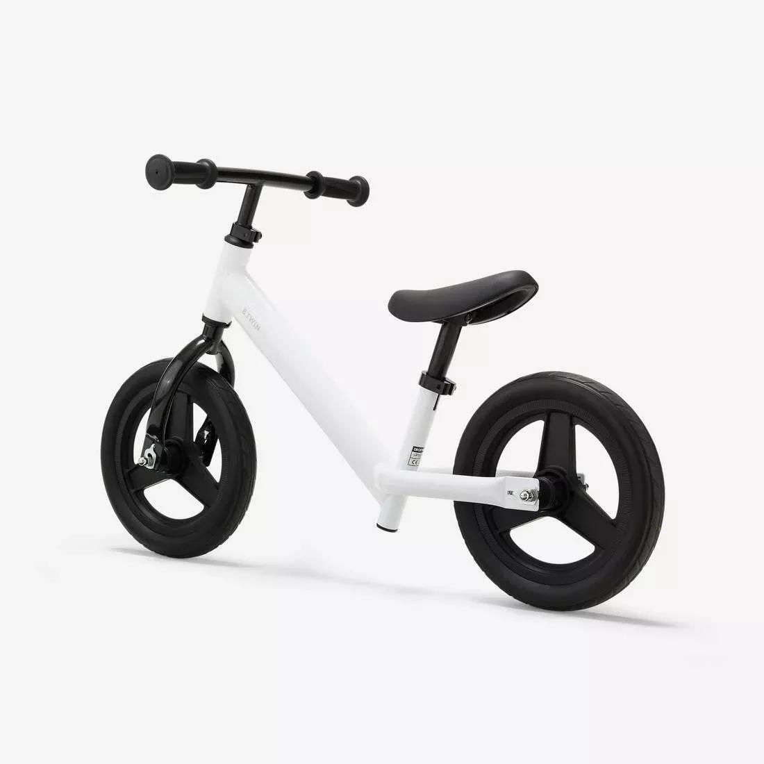 Kids 10 Inches Balance Bike - Learn 100, White, No Color, large image number 3