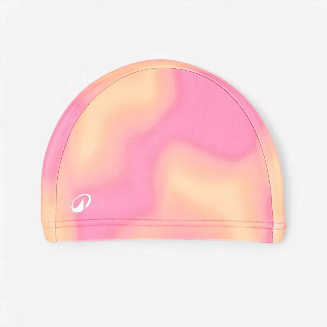 Mesh Swim Cap - Printed Fabric - Size M - Zebra, Pink, No Color, large image number 2