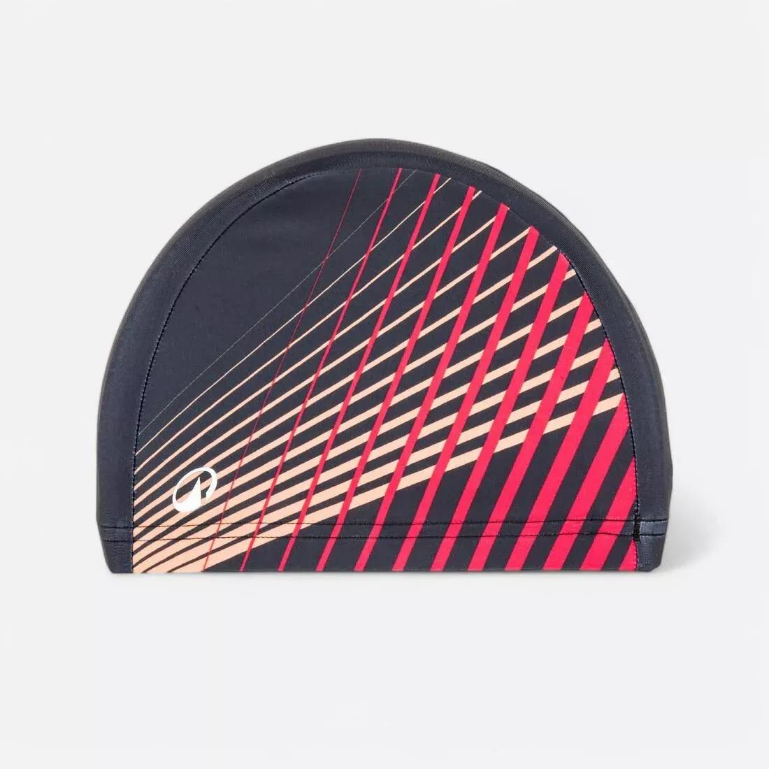 Mesh Swim Cap - Printed Fabric - Size M - Zebra, Pink, No Color, large image number 3
