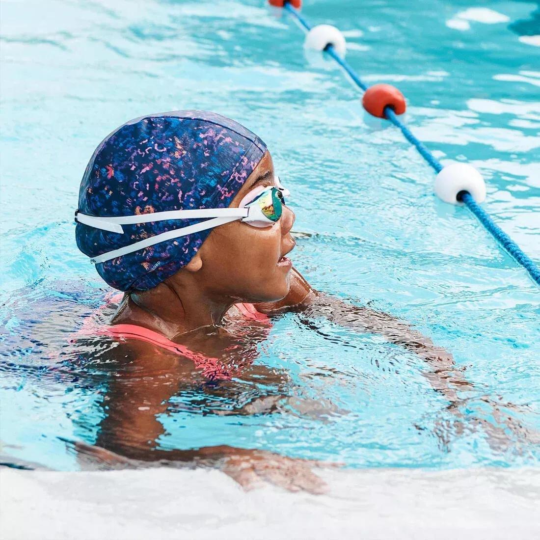 Mesh Swim Cap - Printed Fabric - Size M - Zebra, Pink, No Color, large image number 9