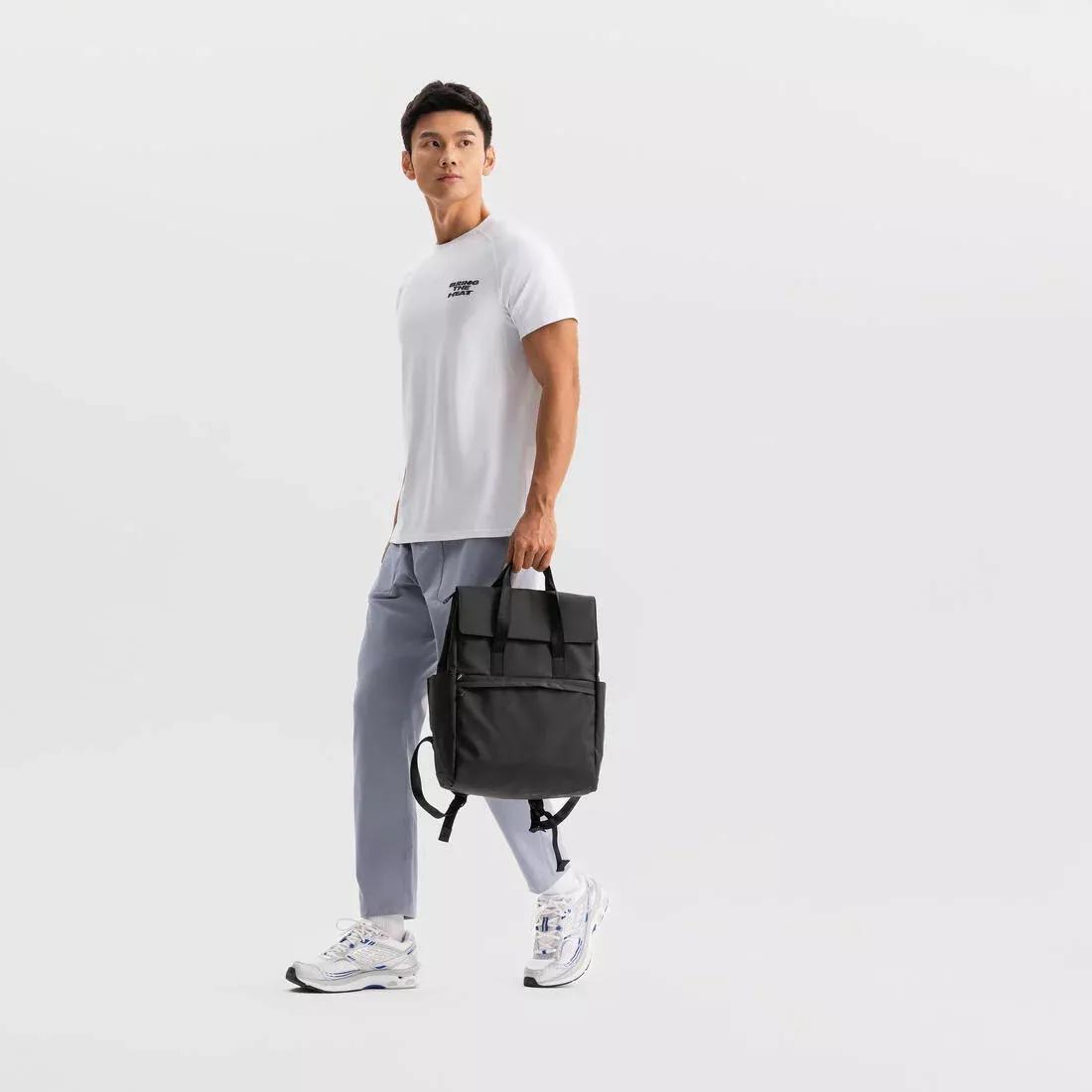 15L Water-repellent backpack with laptop compartment, Black, No Color, large image number 3