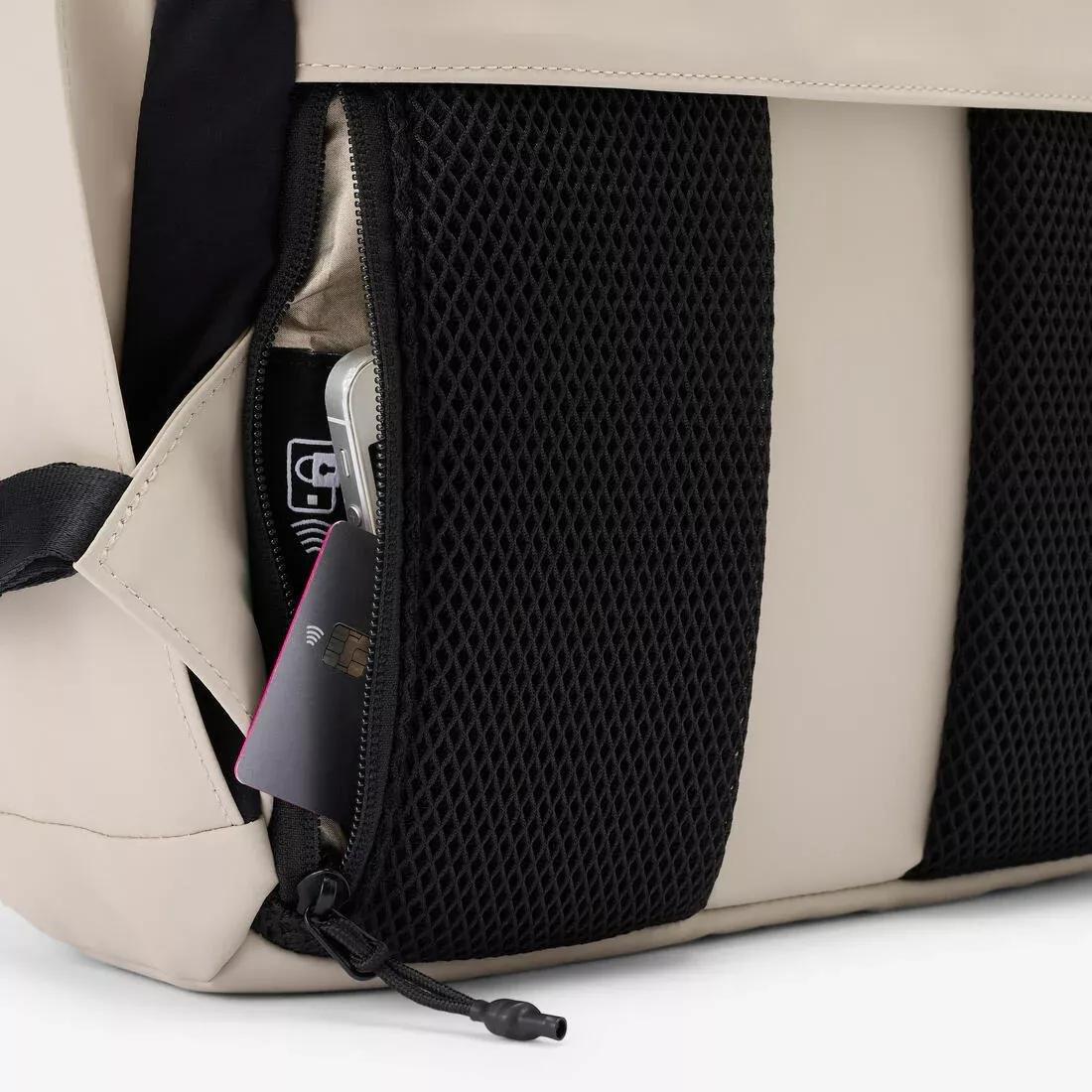 15L Water-repellent backpack with laptop compartment, Black, No Color, large image number 9