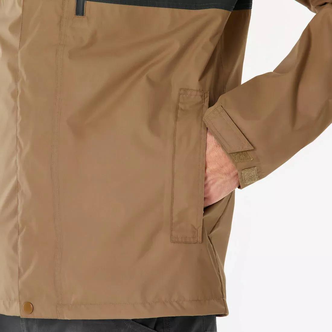 CARBON GREY Men's Waterproof Hiking Jacket NH500 Imper, No Color, large image number 8