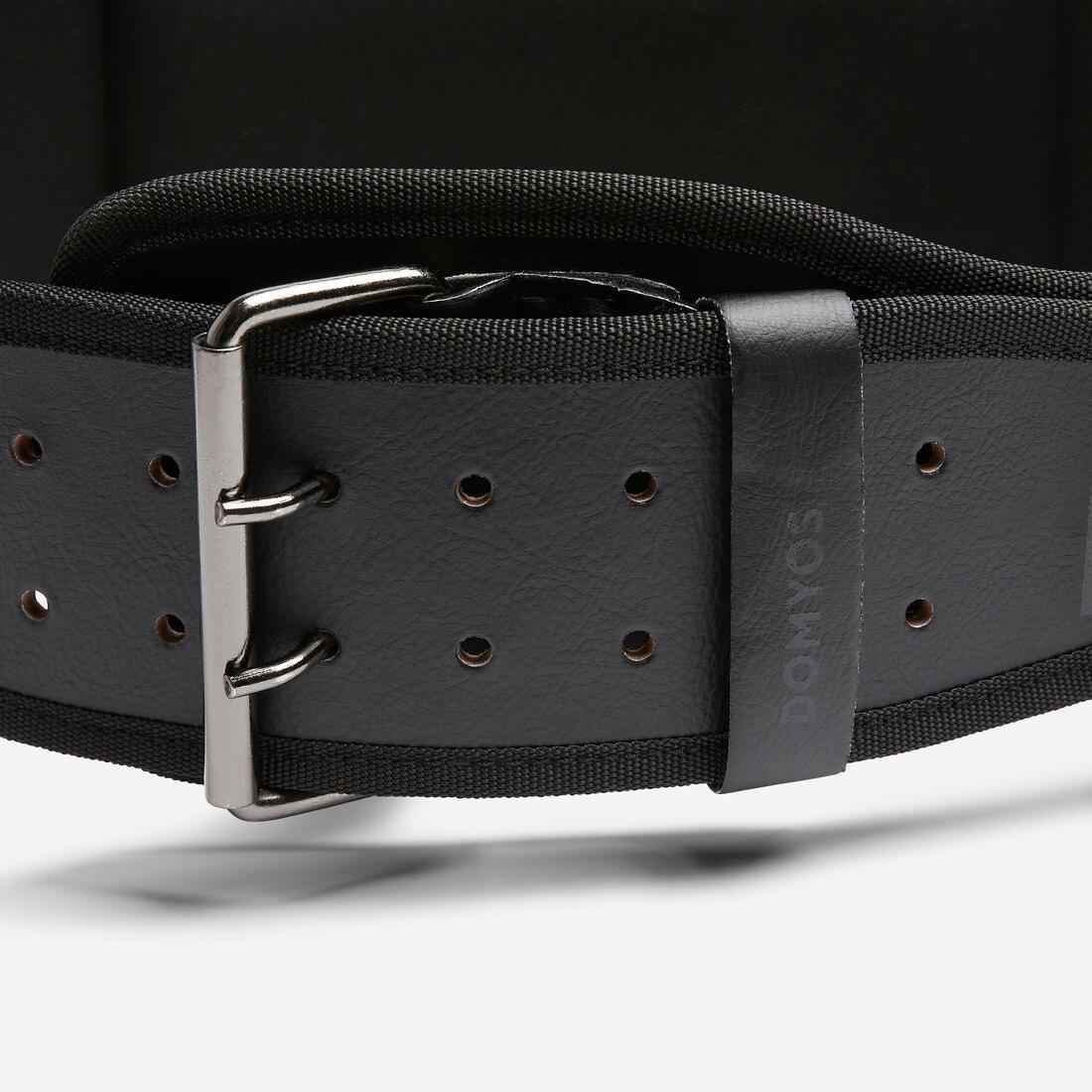 Durable Leather Weight Training Lumbar Belt, Beige, No Color, large image number 4