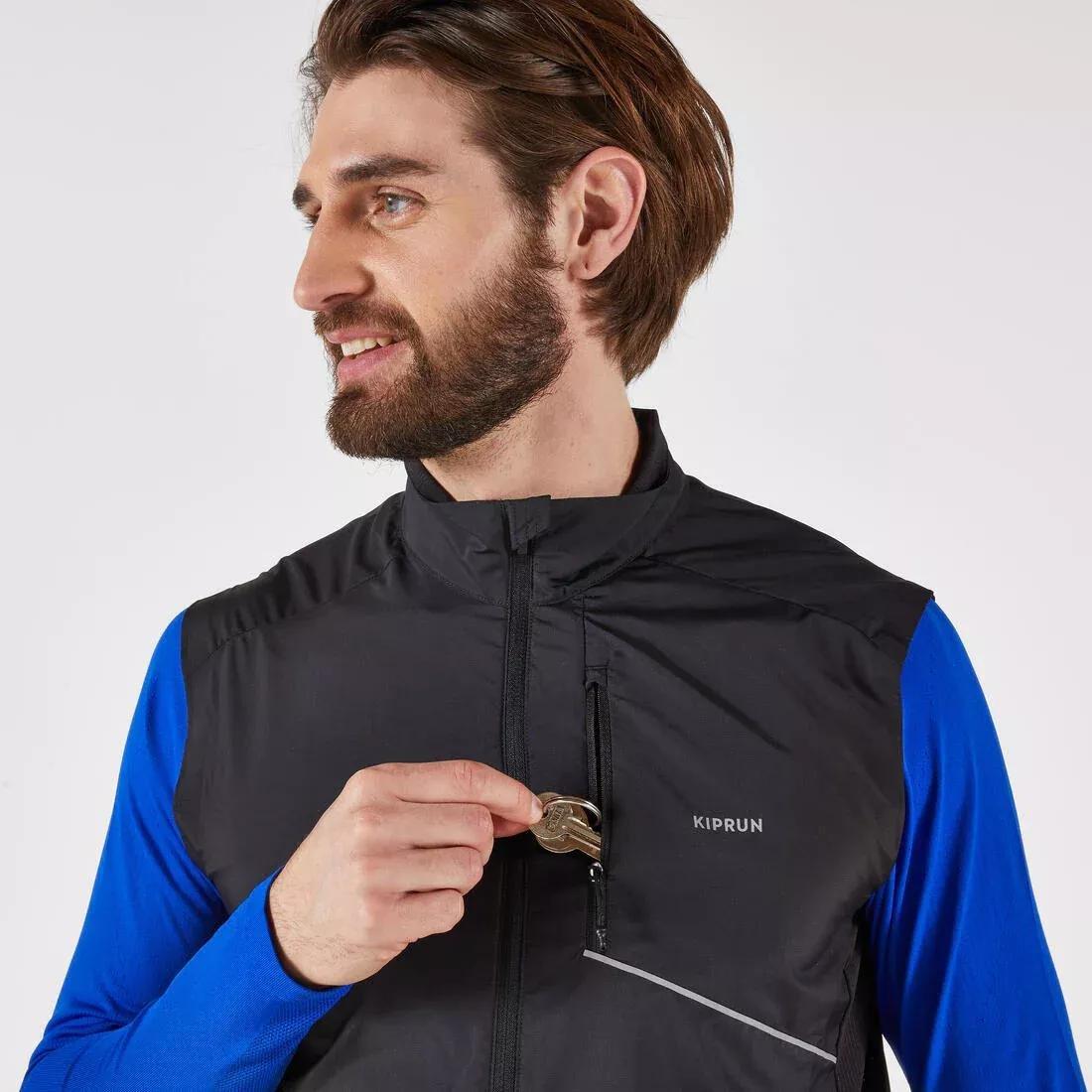 KIPRUN--SL JACKET WIND RUN 500 M BLACK, No Color, large image number 5