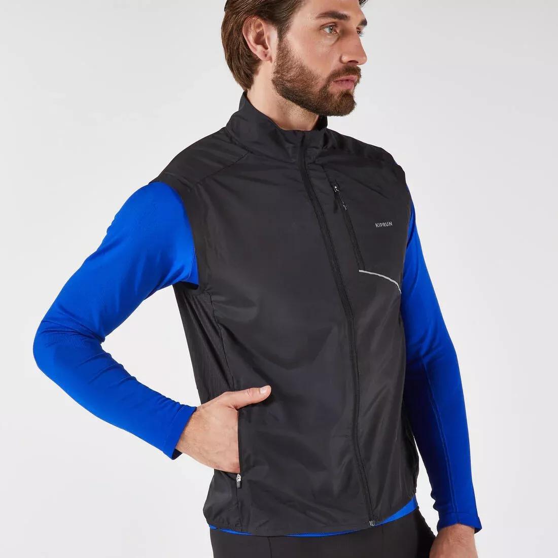 KIPRUN--SL JACKET WIND RUN 500 M BLACK, No Color, large image number 7