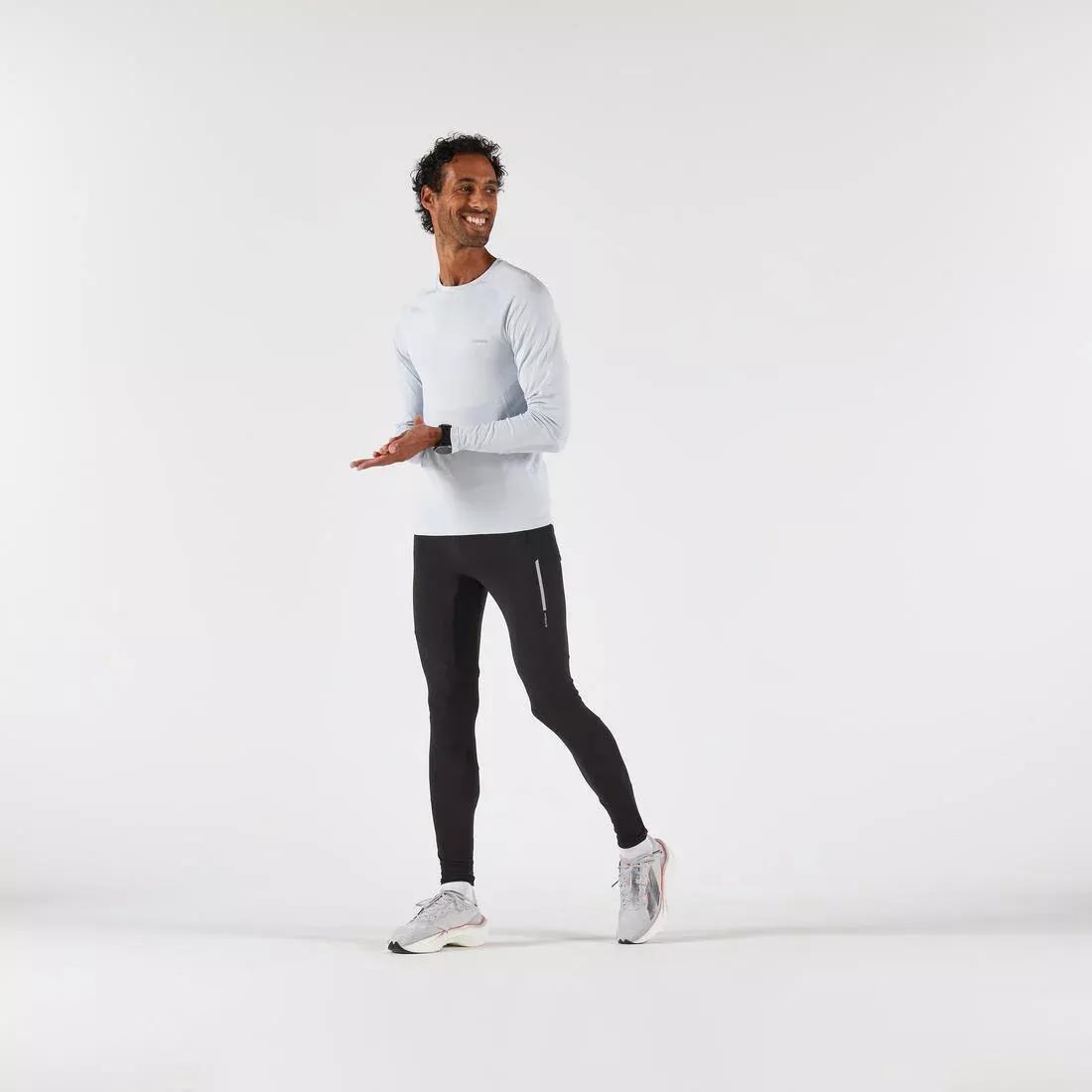 Men's Seamless Long-Sleeved Running T-Shirt - Kiprun Run 500, Blue, 5401_000, large image number 10