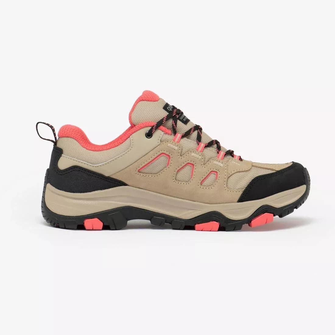 Women Low-Rise Waterproof Hiking Boots MH500, Beige, No Color, medium