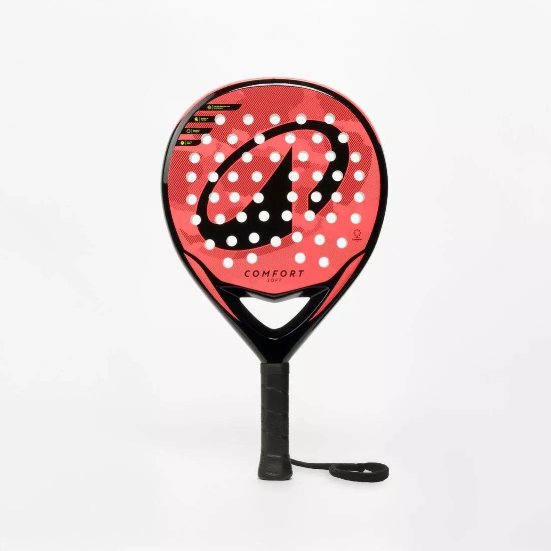 Adult Padel Racket Comfort Soft, Black, No Color, large image number 3