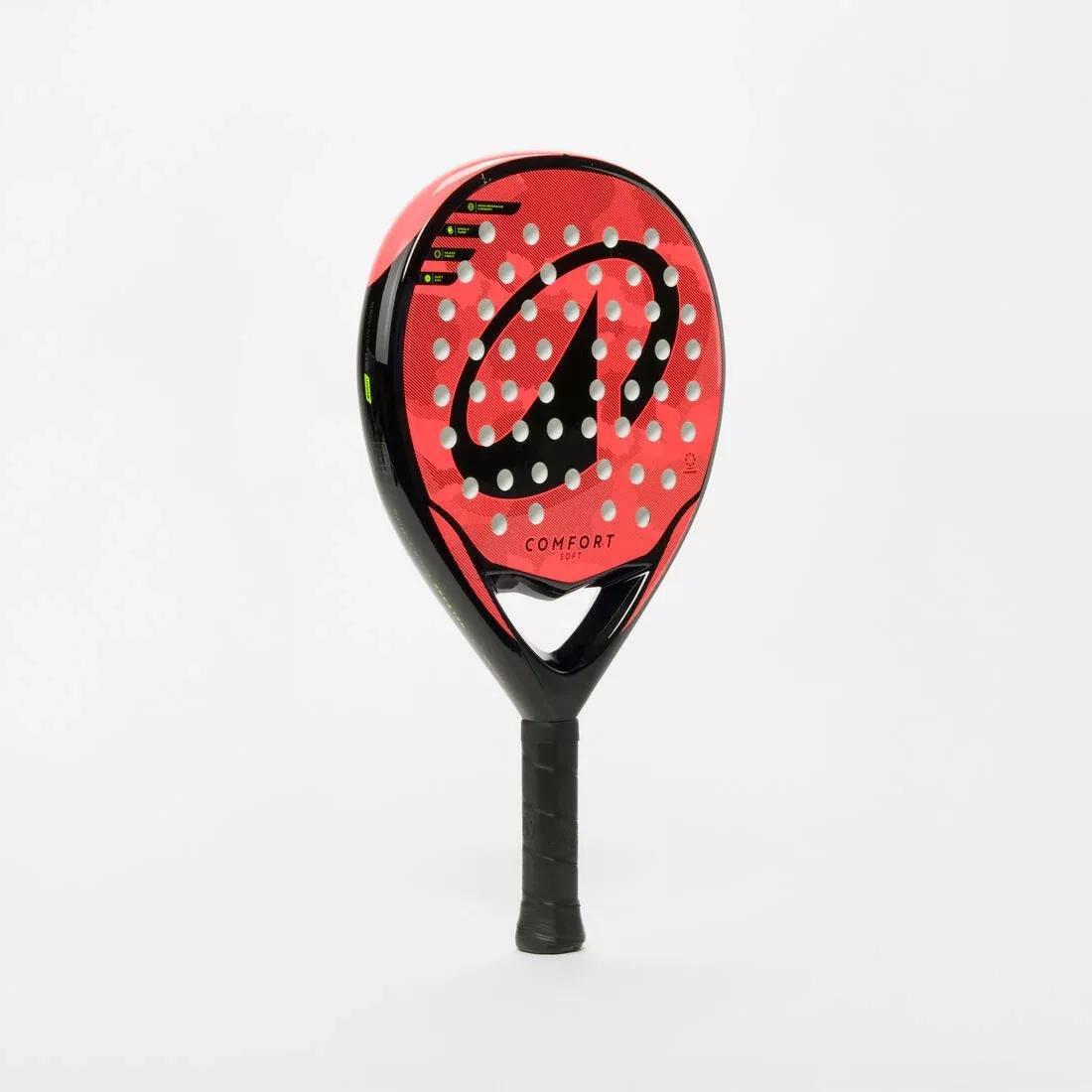 Adult Padel Racket Comfort Soft, Black, No Color, large image number 4