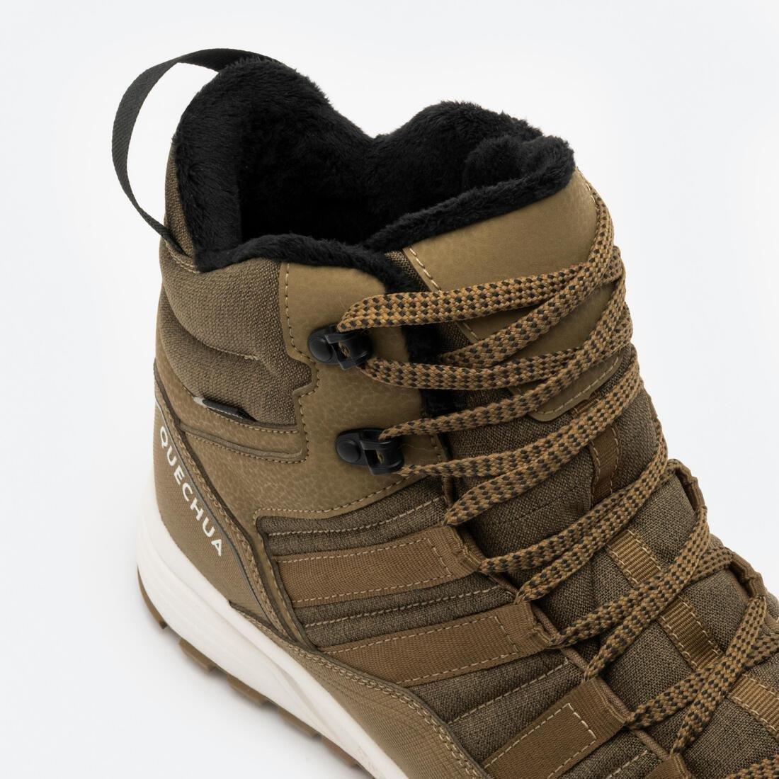 Men Warm, Waterproof Hiking Boots - NH500 Mid, Brown, 5401_000, large image number 6