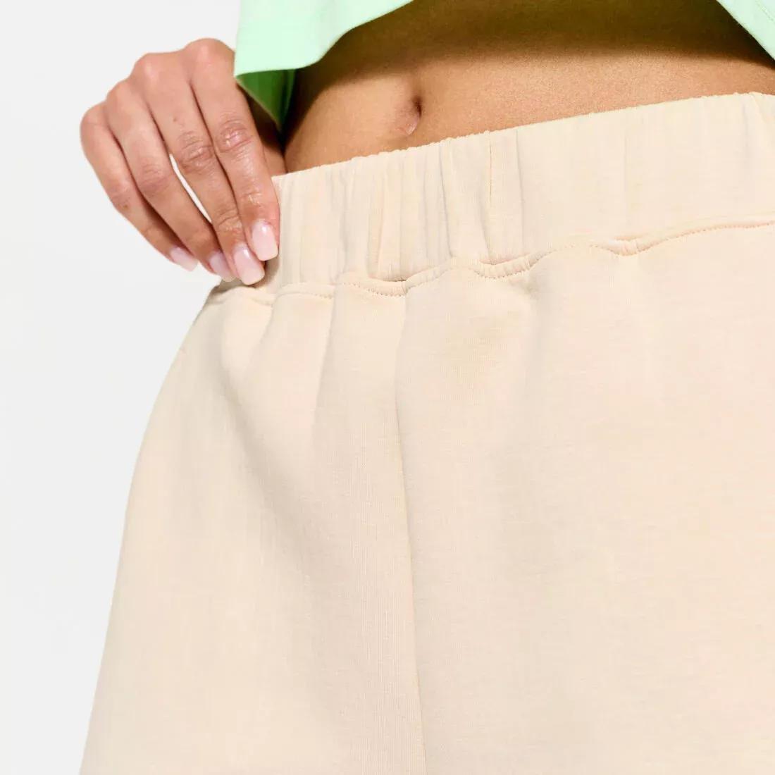 Women Loose Fit Fitness Shorts, Beige, No Color, large image number 11