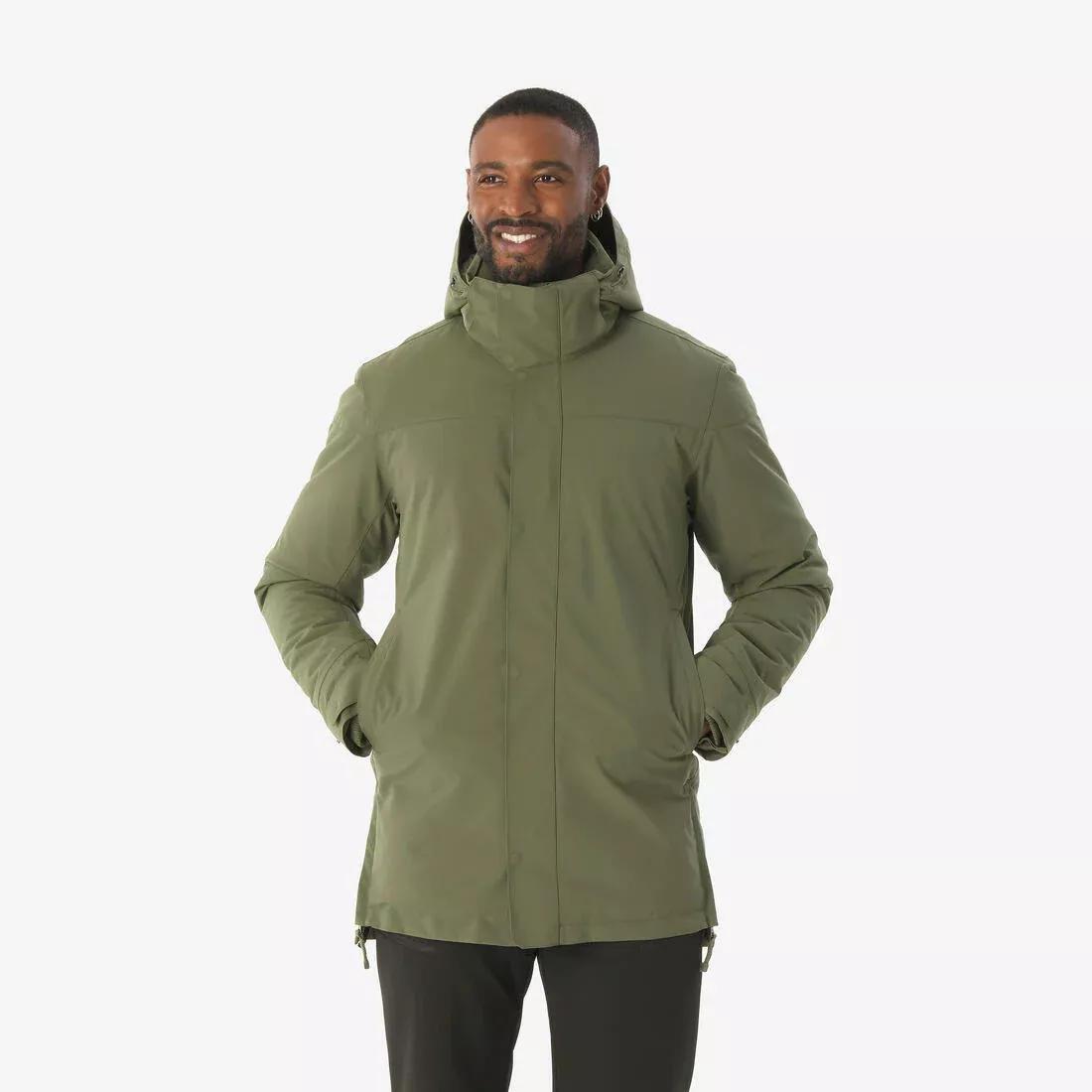 Men Waterproof Hiking Parka -10&deg;C - NH500, Khaki, 5401_000, medium