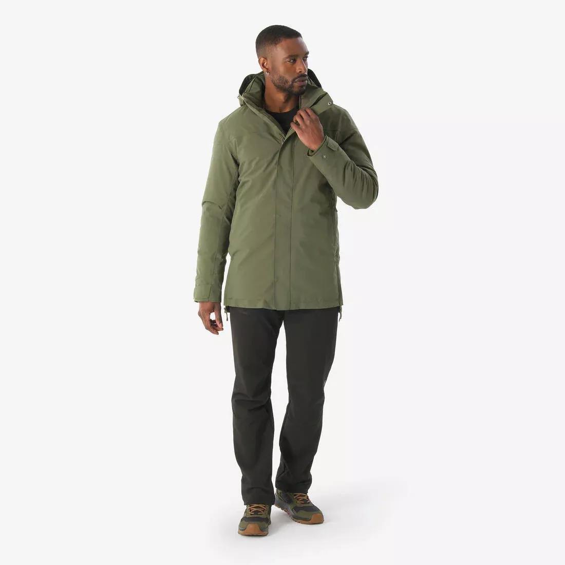 Men Waterproof Hiking Parka -10&deg;C - NH500, Khaki, 5401_000, medium