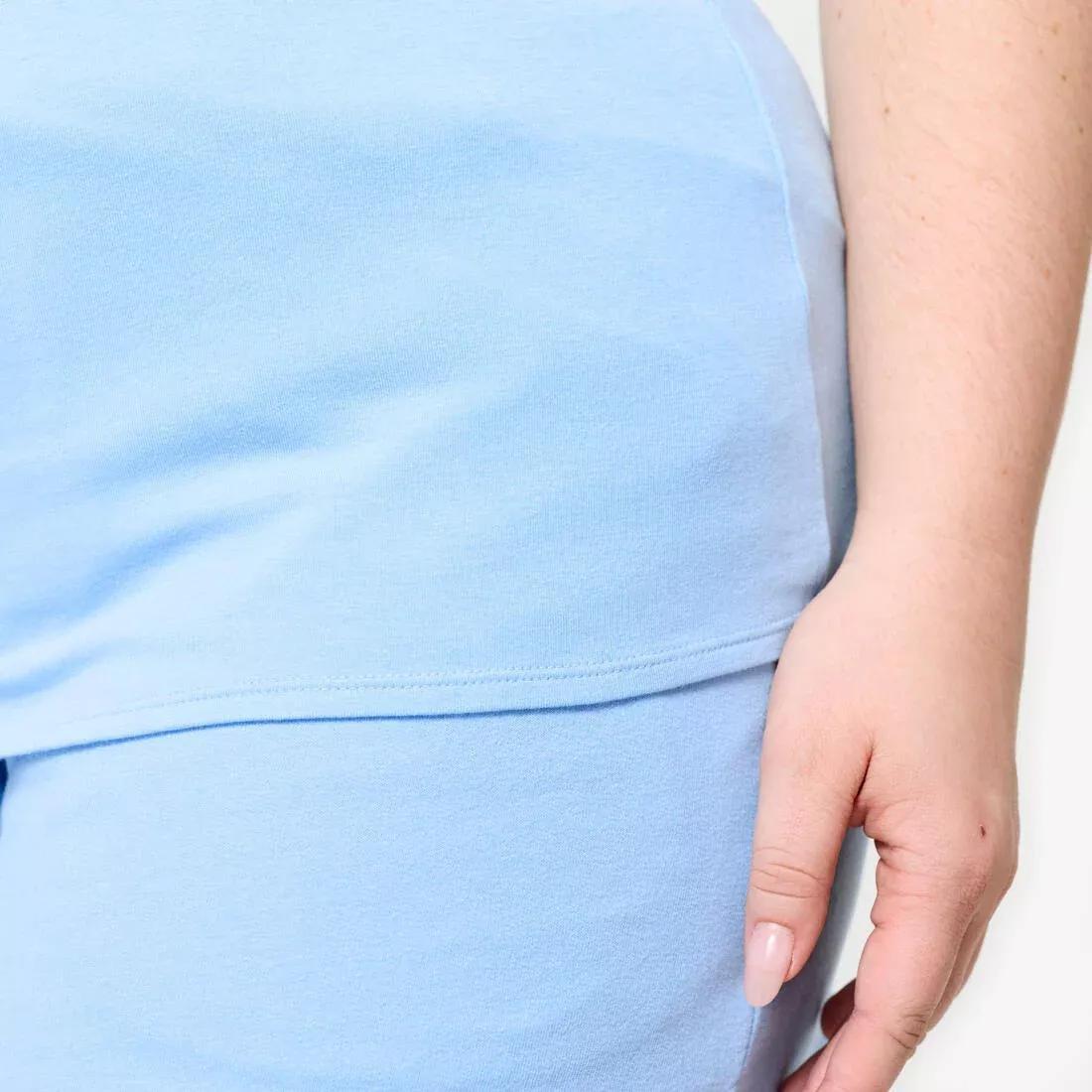 Women Slim-Fit Fitness Crew-Neck Tank Top, Blue, No Color, large image number 12