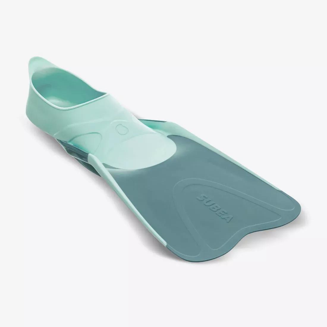 Diving and snorkelling fins - FF 100 short, Green, No Color, medium