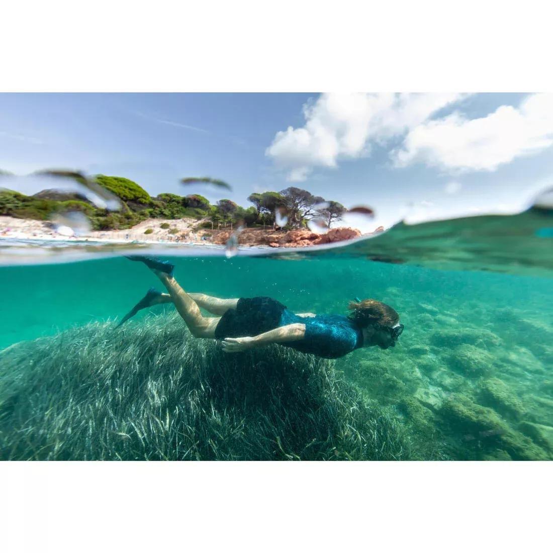 Diving and snorkelling fins - FF 100 short, Green, No Color, large image number 7