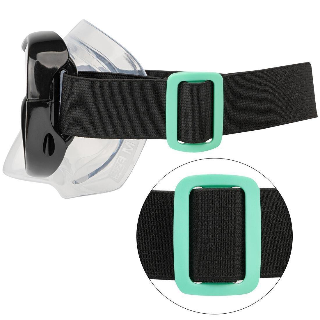 Adults Snorkelling Fins Mask Snorkel Set, FMS Set 100 Ad, Grey, No Color, large image number 3