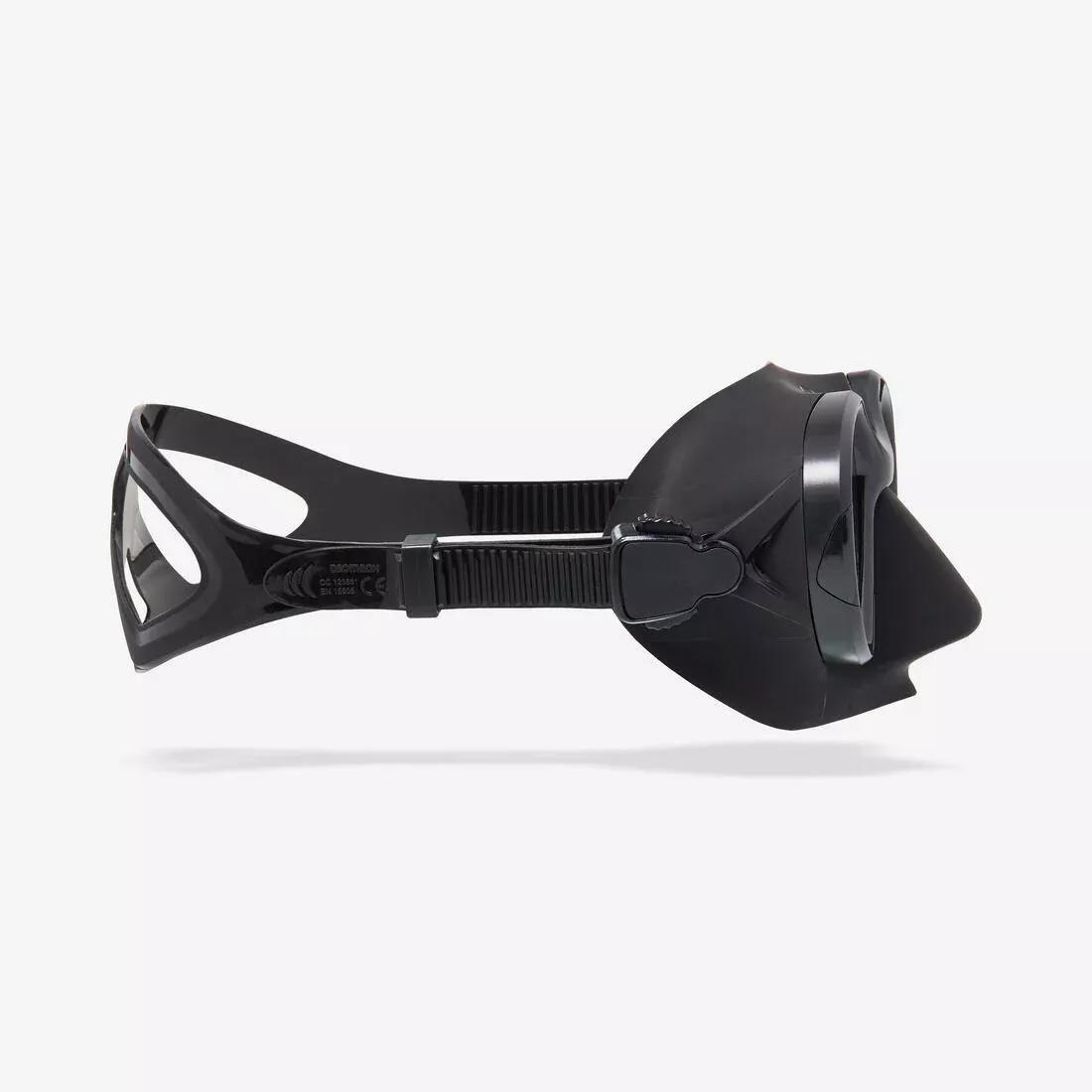 Freediving And Spearfishing Low Volume Anti-Fog Mask - 500 Dual LV, Black, No Color, large image number 5