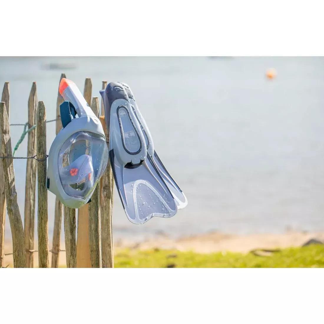 Adult Easybreath mask and fins snorkelling set - EASYBREATH set, No Color, large image number 9