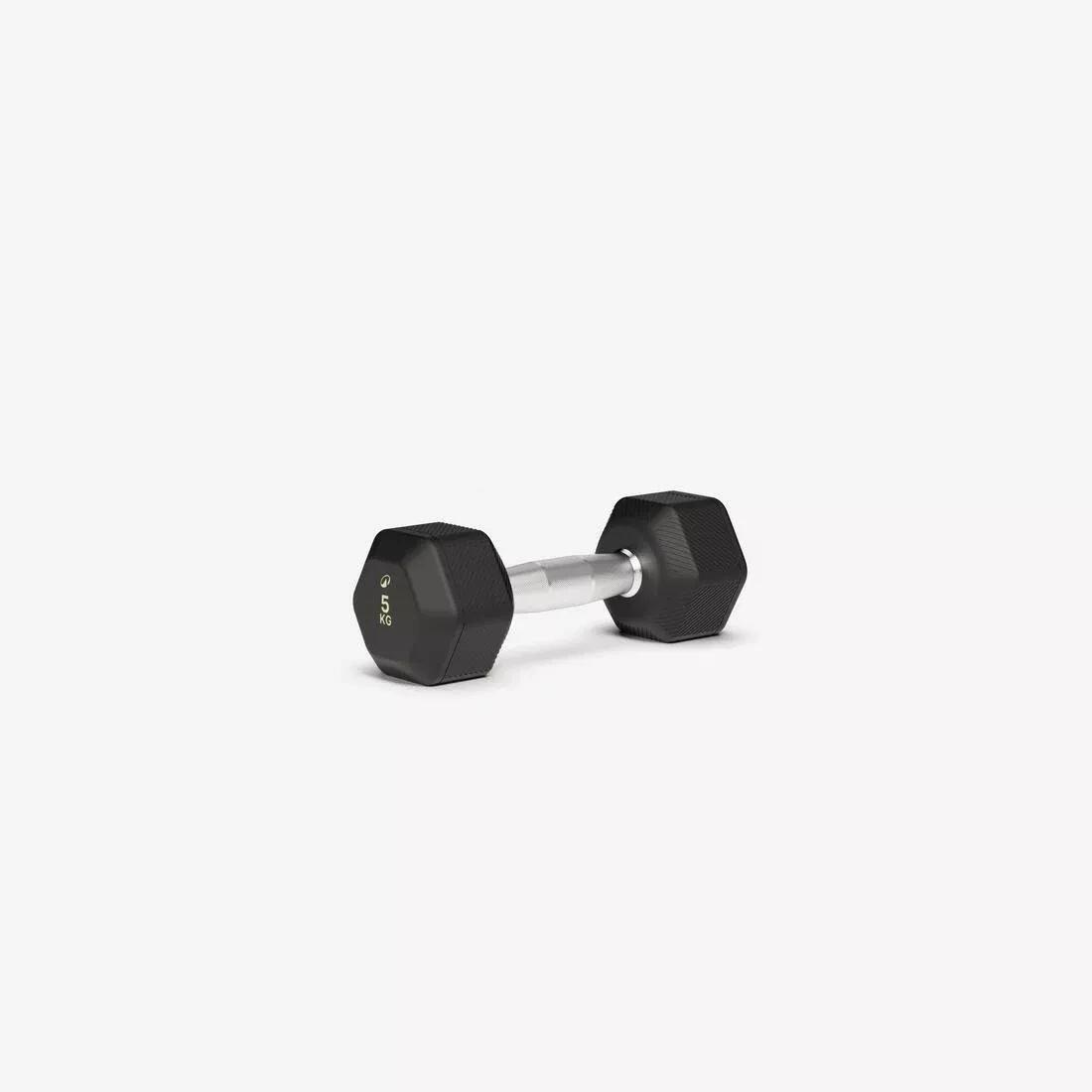Hex Dumbbell Cross Training And Weight Training 5kg, Black, No Color, medium
