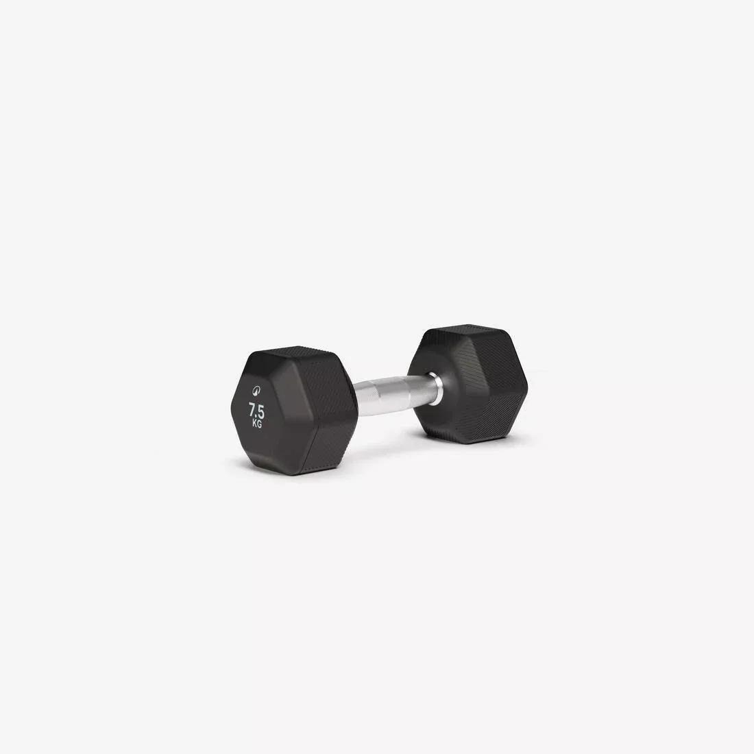 Hex Dumbbell Cross Training And Weight Training 7.5kg, Black, No Color, large image number 0
