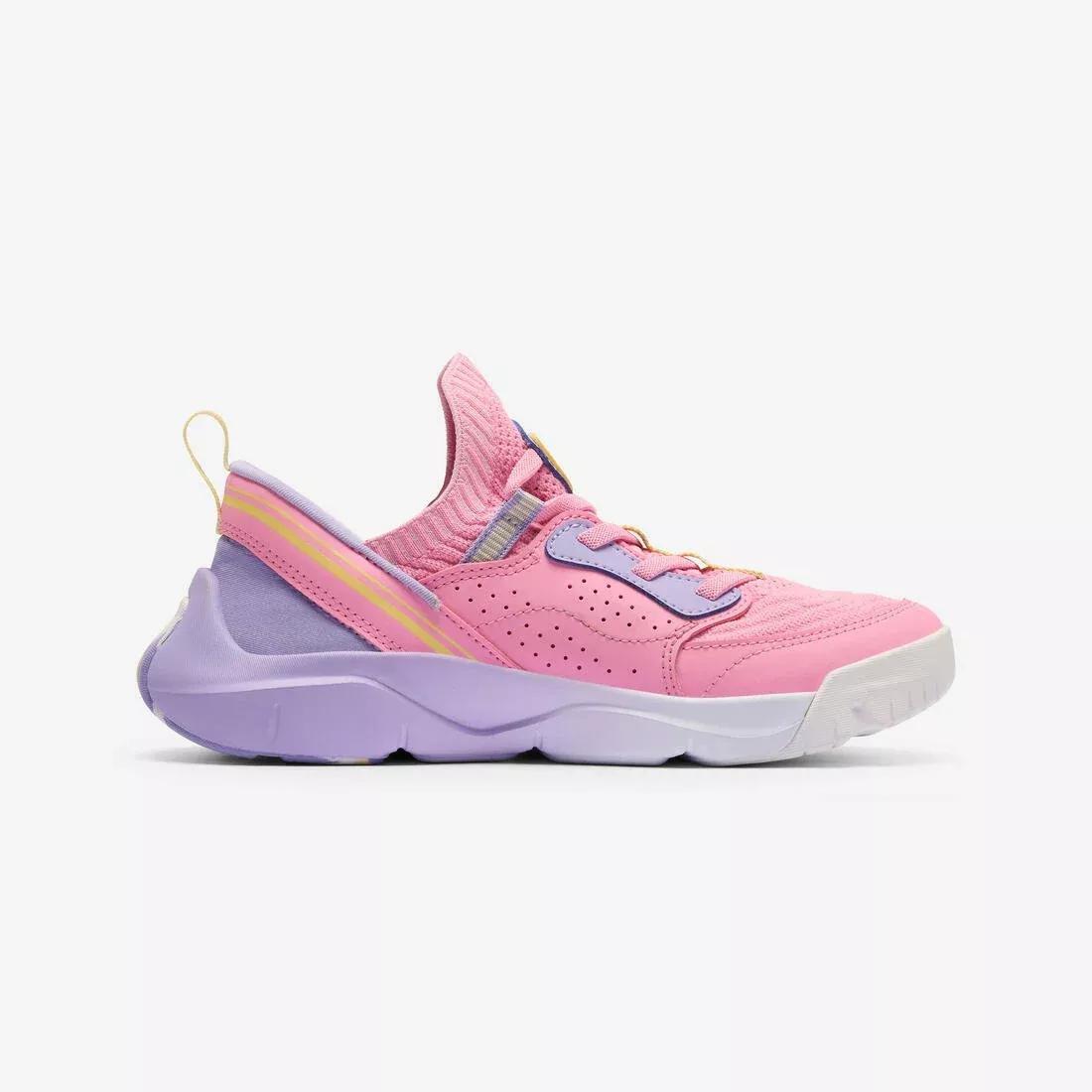 BEGONIA PINK Kids' Unisex Multisports Easy-On Trainers Playful Easy, No Color, large image number 4