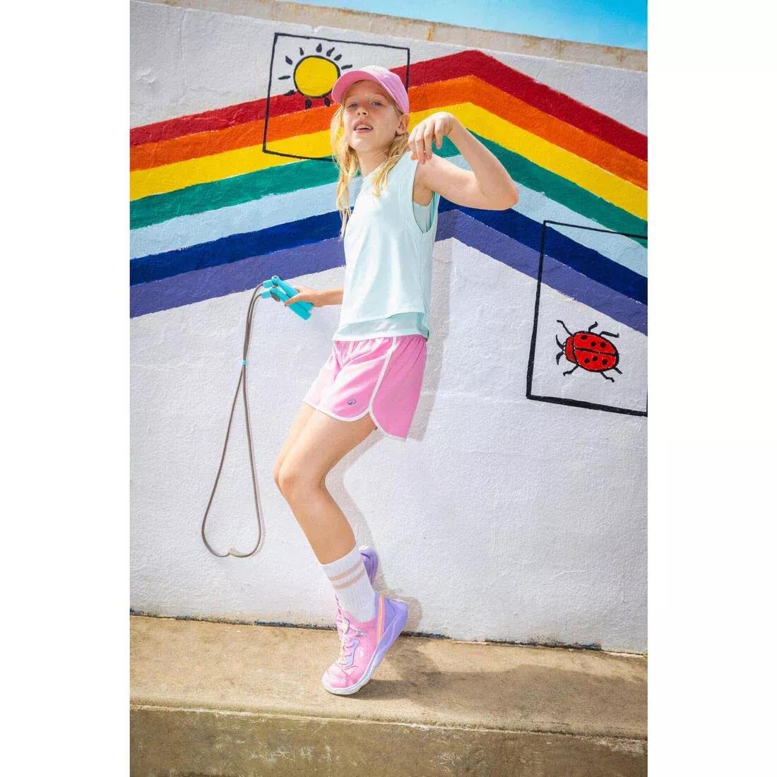 BEGONIA PINK Kids' Unisex Multisports Easy-On Trainers Playful Easy, No Color, large image number 7