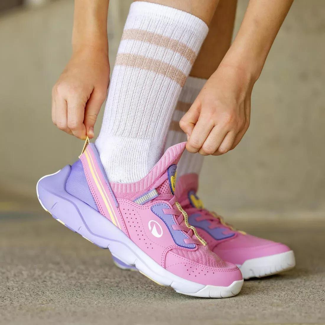 BEGONIA PINK Kids' Unisex Multisports Easy-On Trainers Playful Easy, No Color, large image number 8