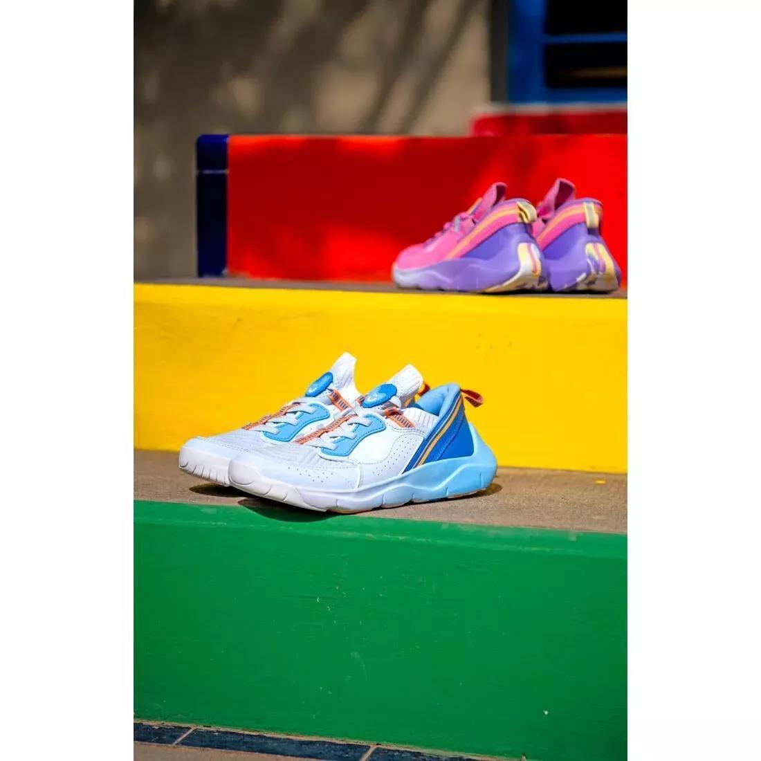 Kids Unisex Multisports Easy-On Trainers Playful Easy, Blue, No Color, large image number 9