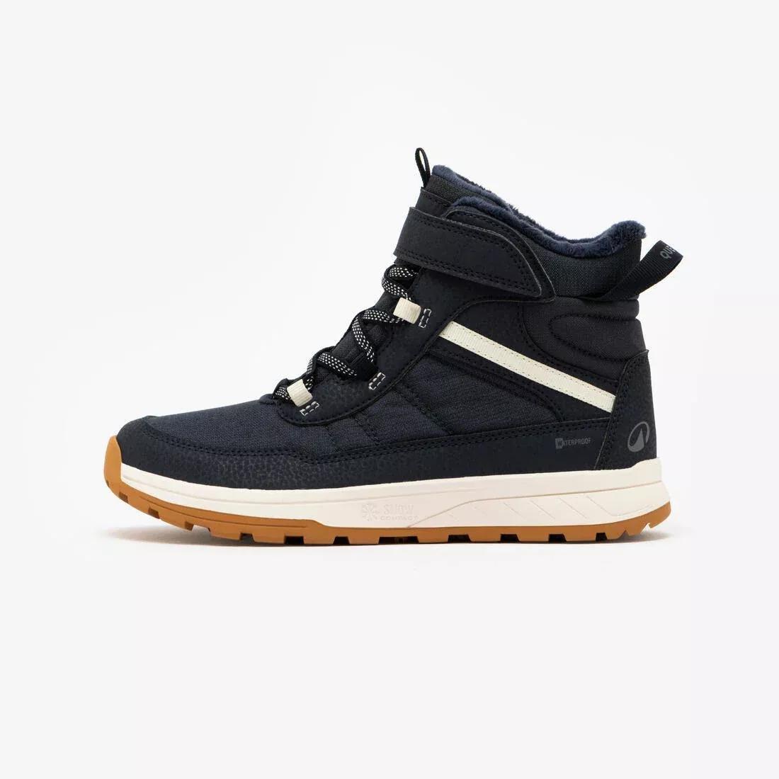 Kids Unisex Waterproof Snow Boots - SH500 Synth Warm, Blue, No Color, large image number 0